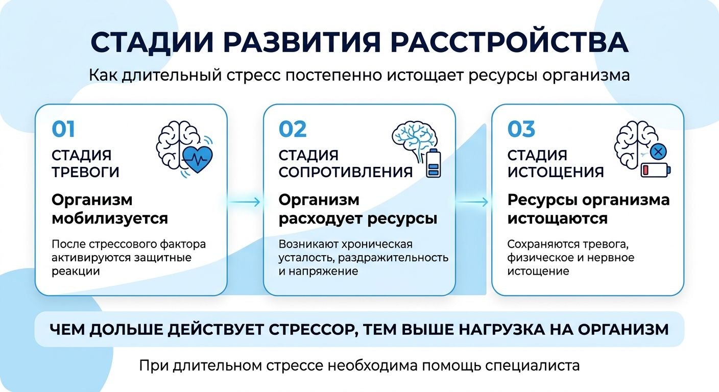 Лечение стресса в Вяземском инфографика